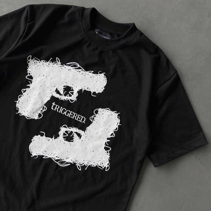 Triggered Rise Up Tee Black