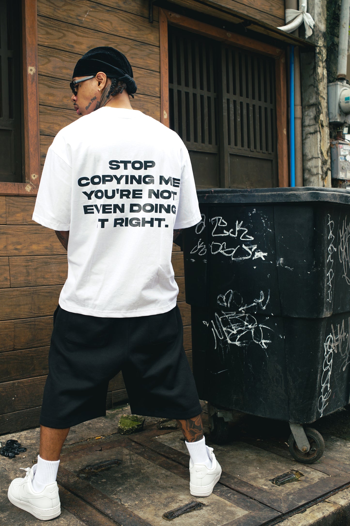 Triggered Copycat Boxy Tee White