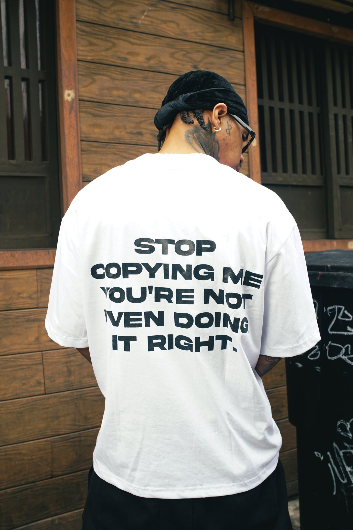 Triggered Copycat Boxy Tee White