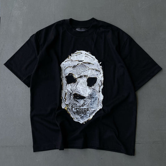 Triggered Mindful Boxy Tee Black