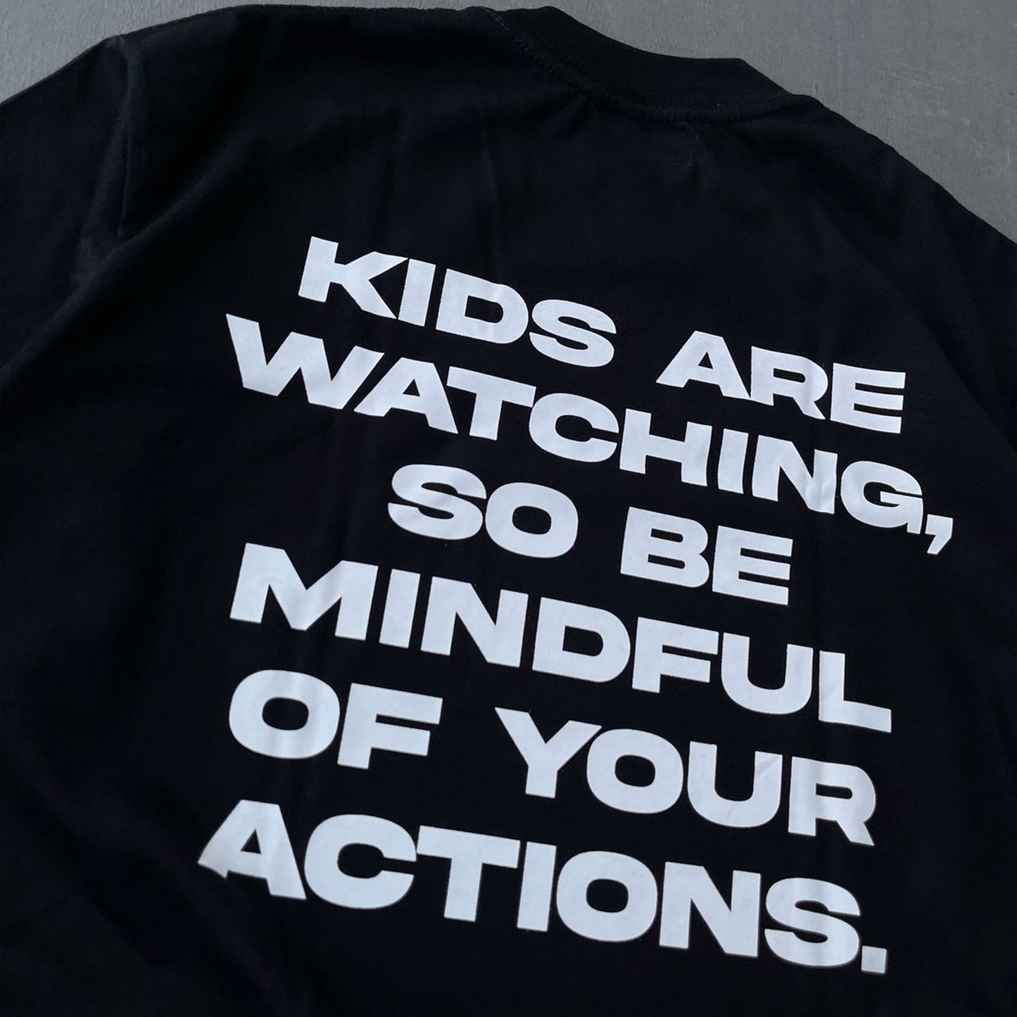 Triggered Mindful Boxy Tee Black