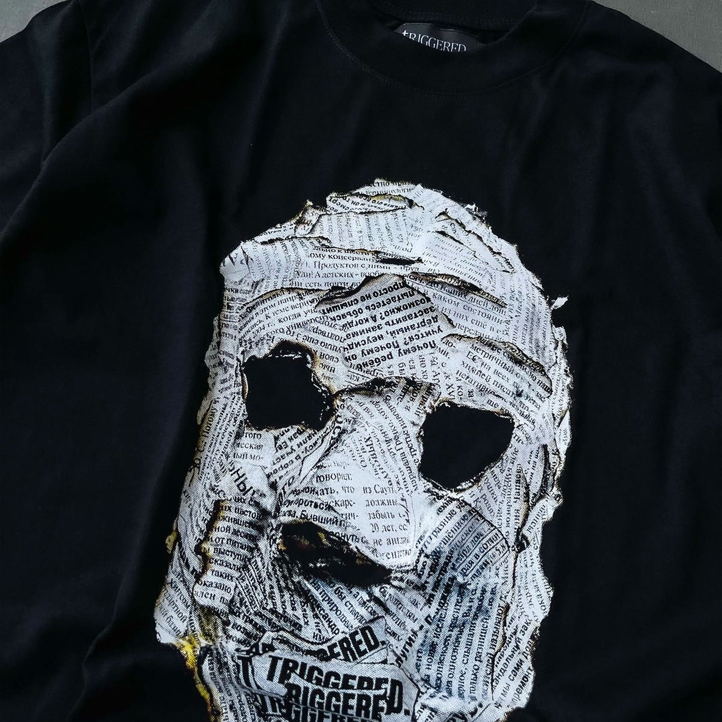 Triggered Mindful Boxy Tee Black