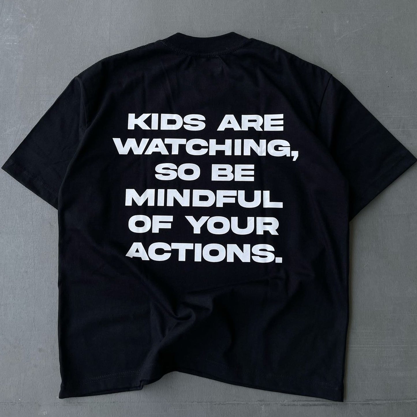 Triggered Mindful Boxy Tee Black