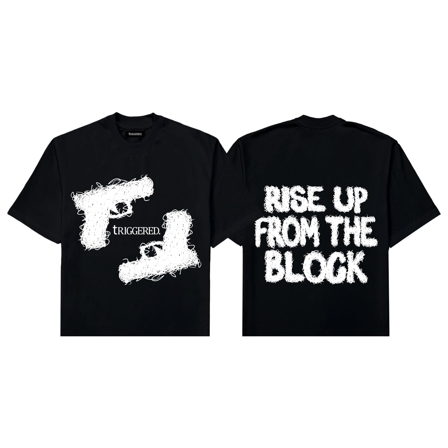 Triggered Rise Up Tee Black