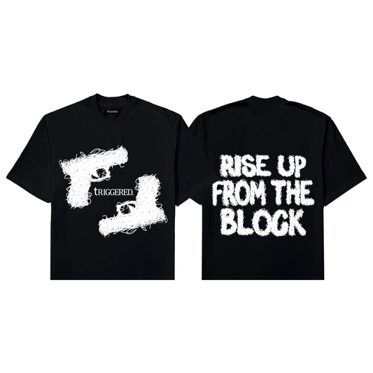 Triggered Rise Up Tee Black