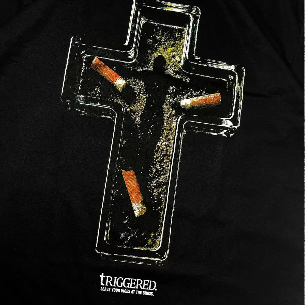 Triggered Surrender Boxy Crop Tee